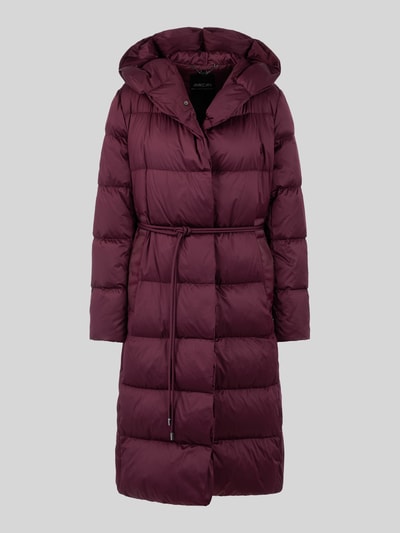 Marc Cain Gewatteerde mantel met capuchon Bordeaux - 2
