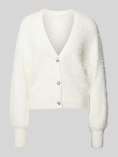 Guess Cardigan mit V-Ausschnitt Modell 'KEYLA' Ecru 2