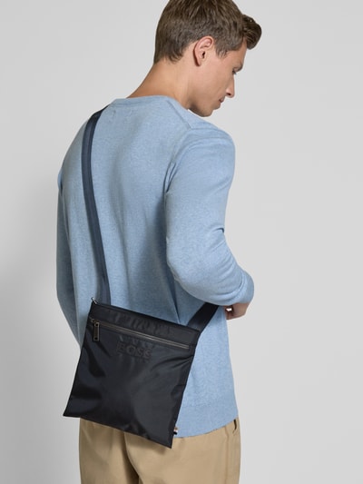 BOSS Schoudertas met labelapplicatie, model 'Catch_3.0' Donkerblauw - 1