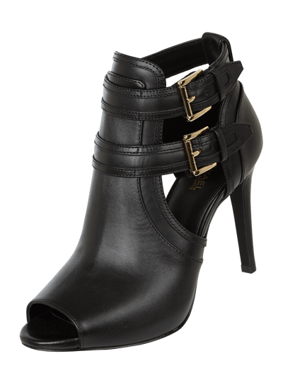 MICHAEL Michael Kors Booties aus Leder mit Peeptoe Black 1