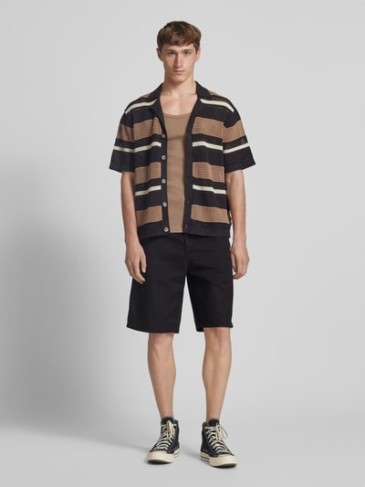 REVIEW Bermuda met steekzakken Zwart - 1