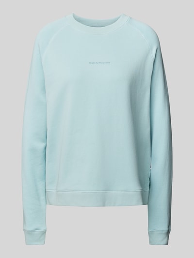 Marc O'Polo Denim Sweatshirt met labelprint Lichtblauw - 2