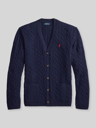 Polo Ralph Lauren Regular Fit Strickjacke aus Woll-Kaschmir-Mix Marine 2