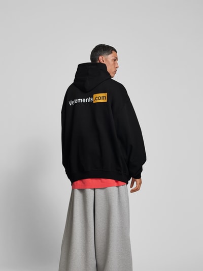 VETEMENTS Oversized Hoodie mit Kapuze Black 5