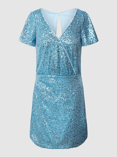 Paradi Cocktailkleid mit Paillettenbesatz Hellblau 2