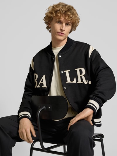 Balr. College-Jacke mit Label-Stitching und Stehkragen Black 3