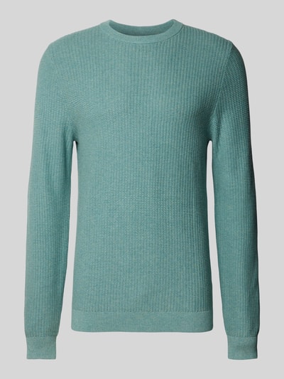 MCNEAL Strickpullover mit Strukturmuster Aqua Melange 2