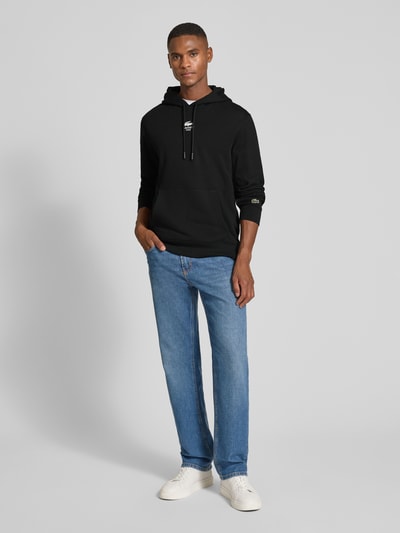 Lacoste Regular Fit Hoodie aus reiner Baumwolle Black 1
