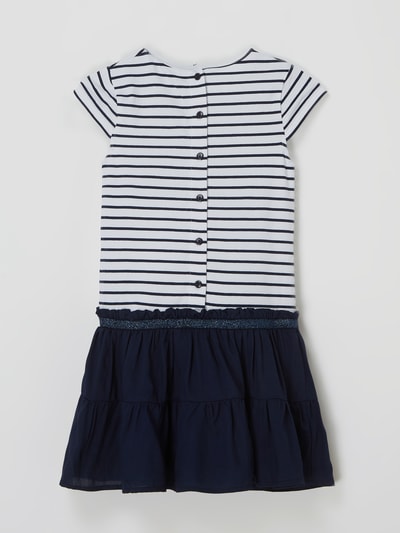 Happy Girls Jerseyjurk met borduursels Marineblauw - 3