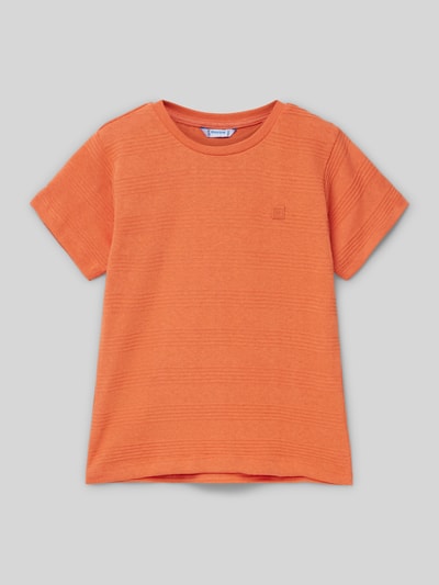 Mayoral T-shirt met labelmotief Oranje - 1