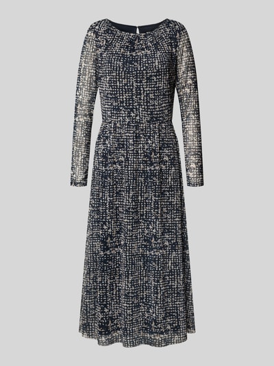 Tom Tailor Tailliertes Freizeitkleid aus Mesh Dunkelblau 2
