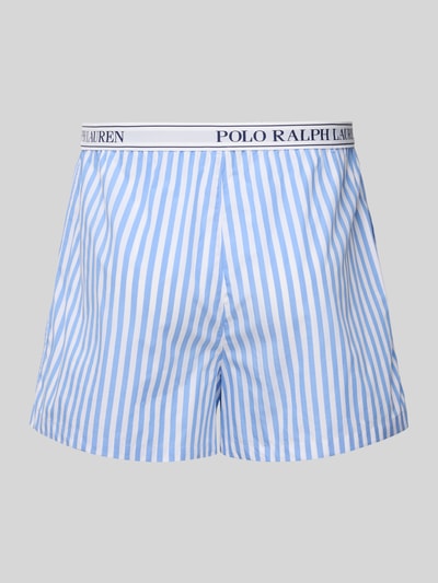 Polo Ralph Lauren Pyjama-Shorts mit elastischem Logo-Bund Hellblau 3