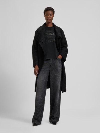 BOSS Orange T-shirt o kroju relaxed fit z czystej bawełny Czarny 1