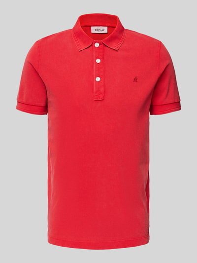 Replay Poloshirt aus reiner Baumwolle Rot 2