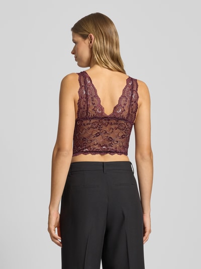 Only Bralette mit Spitzenbesatz Modell 'CHLOE' Bordeaux 5