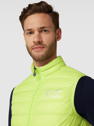 EA7 Emporio Armani Bodywarmer in doorgestikte look Neon groen - 3