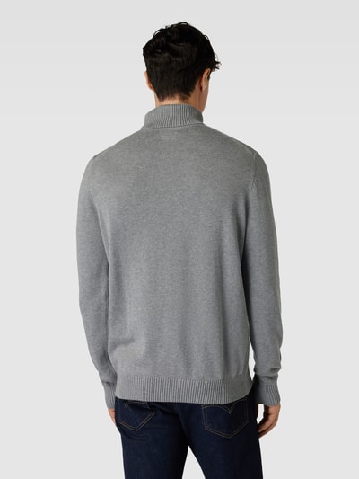Christian Berg Men Strickpullover mit Rollkragen Mittelgrau meliert 5