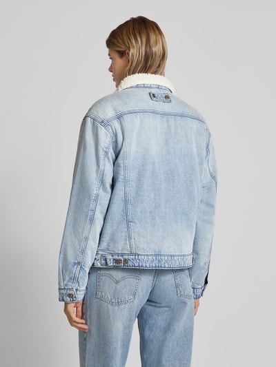 G-Star Raw Jeansjack met voering van imitatiebont Lichtblauw - 5