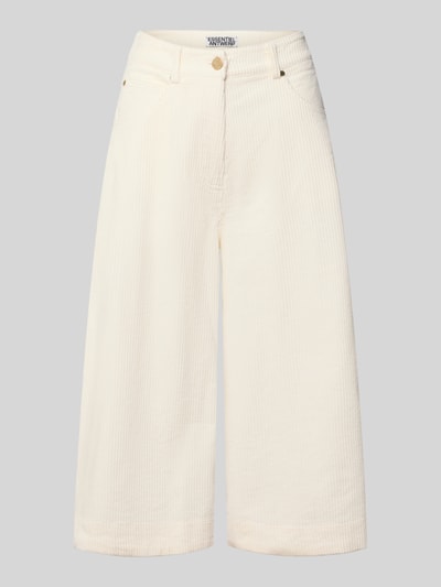Essentiel Antwerp High Waist Culotte mit Cordstruktur Offwhite 1