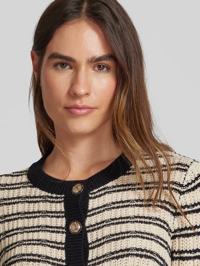 Vero Moda Cardigan met sierknopen, model 'CHARLOT' Zwart - 3