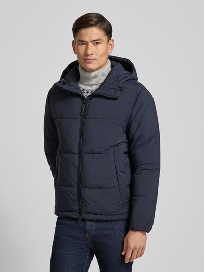 Strellson Kurtka pikowana o kroju regular fit z kapturem model ‘SMOOTH’ Ciemnoniebieski 4