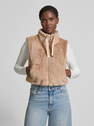 monari Gilet met ritssluiting Lichtbruin - 4