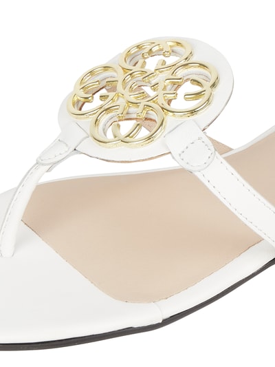 Gerry Weber Shoes Zehentrenner aus Leder Weiß 2