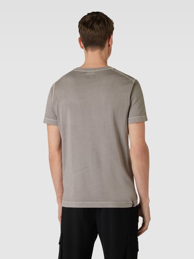 JOOP! Jeans T-shirt met opgestikte borstzak, model 'Caspar' Taupe - 5