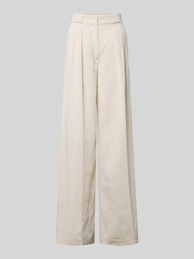 Marc O'Polo Loose Fit Weite Hose aus Viskose-Leinen-Mix Sand 2