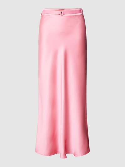 HUGO Midirock mit Stoffgürtel Modell 'Raella' Pink 2