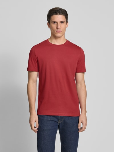 s.Oliver RED LABEL Regular Fit T-Shirt aus reiner Baumwolle mit Rundhalsausschnitt Rot 4