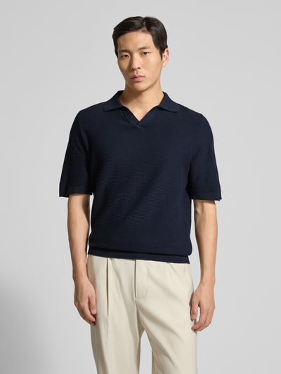 Tom Tailor Regular Fit Poloshirt aus reiner Baumwolle  Marine 4