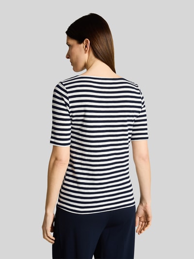 Tom Tailor Regular Fit T-Shirt aus reiner Baumwolle Marine 5