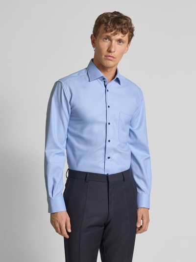 ETERNA Comfort Fit Business-Hemd mit Knopfleiste Bleu 4
