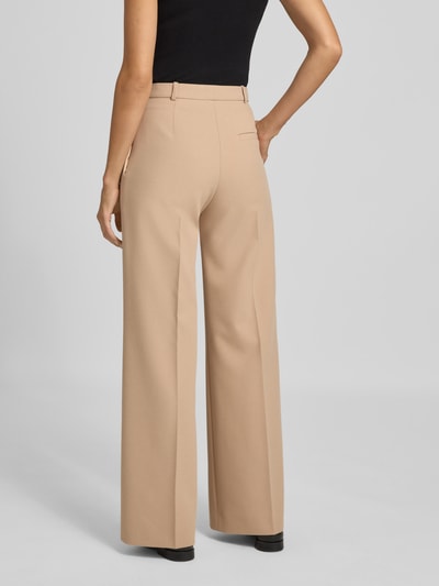 HUGO Regular Fit Weite Hose mit Viskose-Anteil Modell 'HASMINA' Sand 5