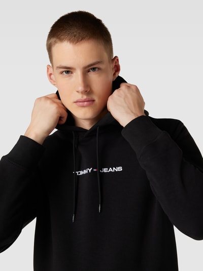 Tommy Jeans Hoodie mit Label-Stitching Black 3