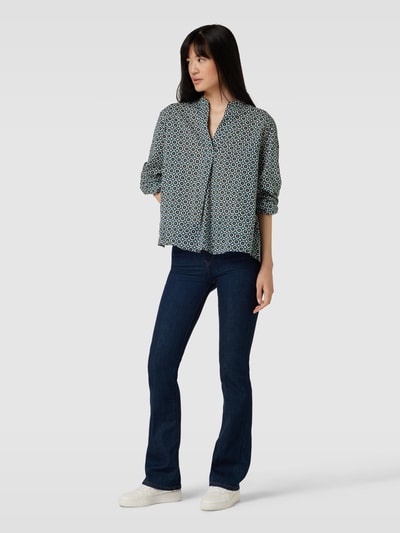 Marc O'Polo Bluse mit Allover-Muster Gruen 1