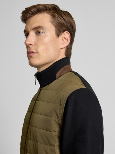 bugatti Gewatteerd jack met ritszakken Olijfgroen - 3