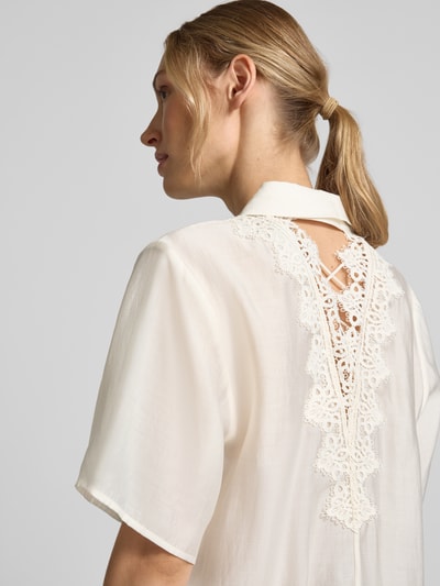 Cph Muse Relaxed Fit Hemdbluse aus Lyocell-Mix Modell 'Molly' Offwhite 3