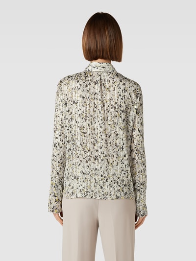 Patrizia Pepe Blouse met all-over motief Lichtgeel - 5