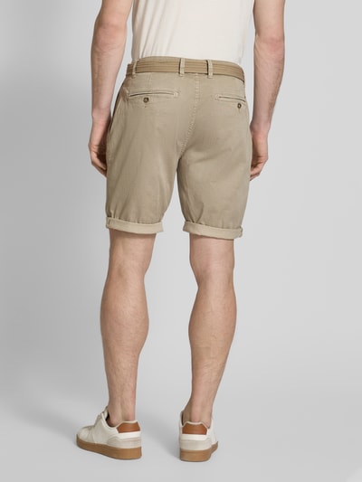 Lerros Bermudas mit Gürtel und Gesäßtaschen Beige 5