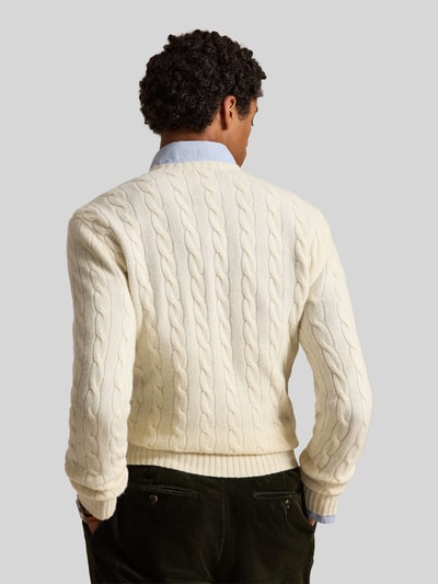 Polo Ralph Lauren Regular Fit Pullover aus Woll-Kaschmir-Mix Ecru 5