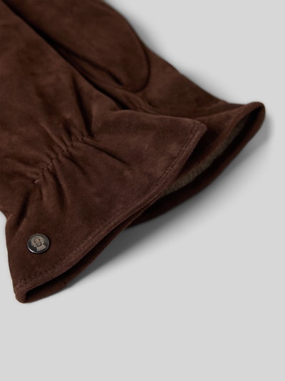 Roeckl Handschuhe aus Leder Modell 'Strassburg' Mittelbraun 2