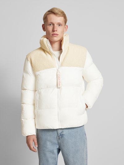 Calvin Klein Jeans Steppjacke mit Logo-Detail Offwhite 4