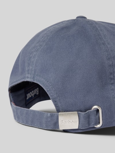 Barbour Basecap aus reiner Baumwolle Modell 'CASCADE' Bleu 3