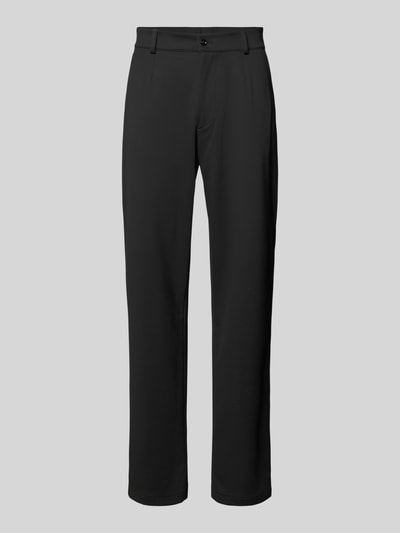 CG - Club of Gents Regular fit pantalon met persplooien, model 'Ole' Zwart - 2