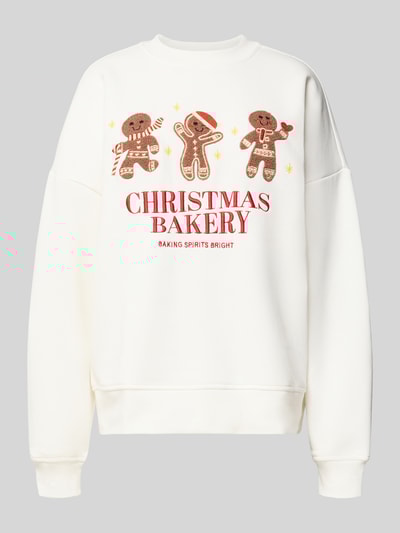 LeGer by Lena Gercke Sweatshirt met stitchings, model 'Daphne' Offwhite - 2