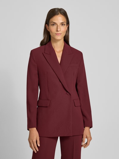 Mango Regular Fit Blazer mit Reverskragen Modell 'IGUANA' Bordeaux 4