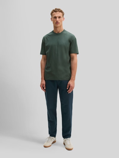 Marc O'Polo Loose Fit T-Shirt aus reiner Baumwolle Oliv 1