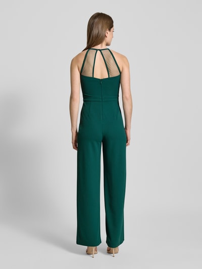 Lipsy Jumpsuit met bloemborduursels Donkergroen - 5